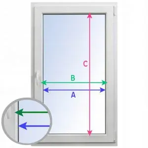 Roleta Dzień i Noc - sposób pomiaru